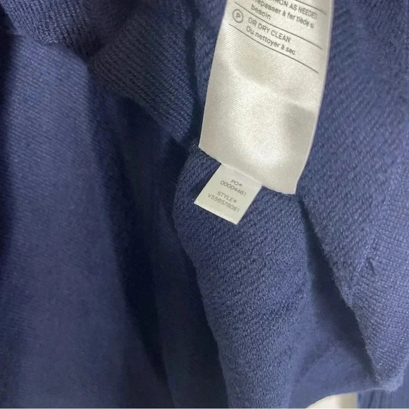 Theory Mens Blue Long Sleeve Cotton Sweater Size Small - Picture 3 of 7